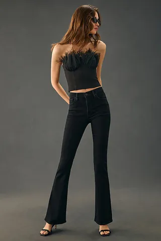 Hudson Barbara High-Rise Bootcut Jeans Black