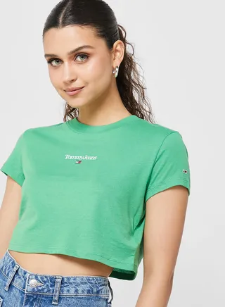 Essential Logo Cropped T-Shirt