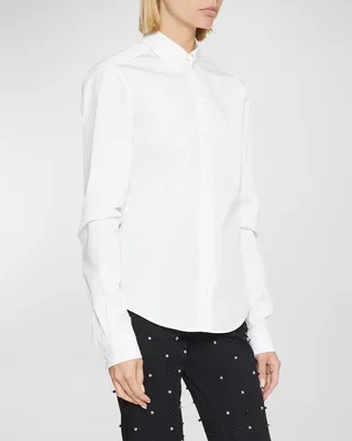 Oxford Button-Front Shirt