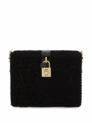 Dolce Box embroidered shoulder bag