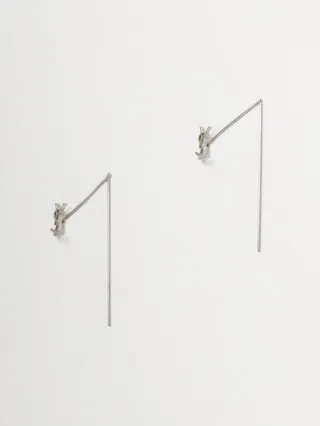 Cassandre Saint Laurent earrings in brass