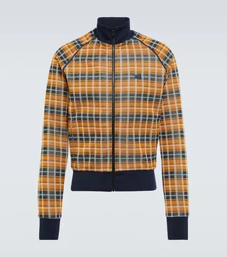 Samuel checked track jacket