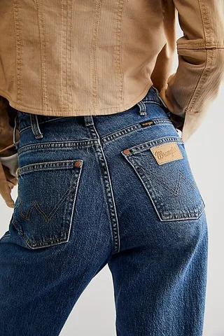 Wrangler The Mom Straight Jeans by Wrangler at Free People