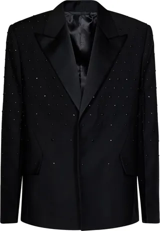 Givenchy Allover Stud Single-Breasted Jacket
