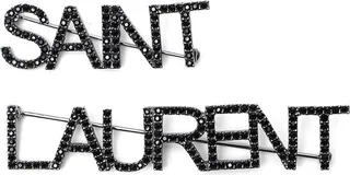 Saint Laurent Logo Brooches