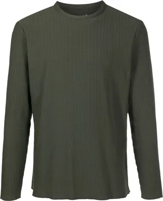 ribbed long-sleeved T-Shirt