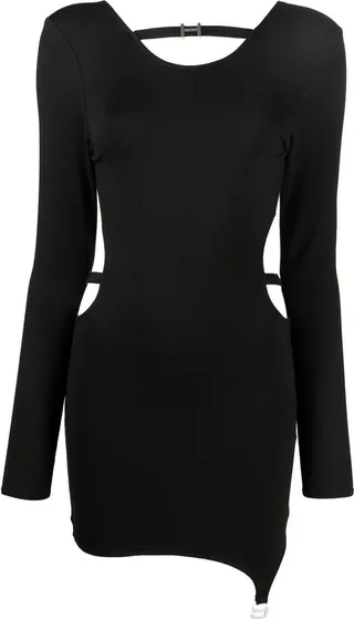 Orderly cut-out mini dress