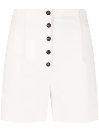 Button-Front Mini Shorts