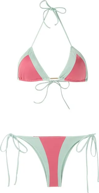 Two-Tone Bikini Set