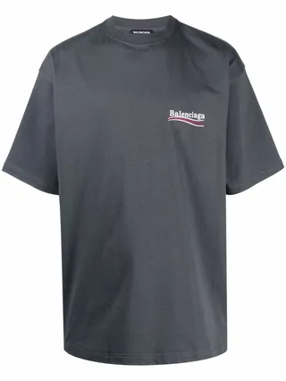 Political Campaign logo-print T-shirt