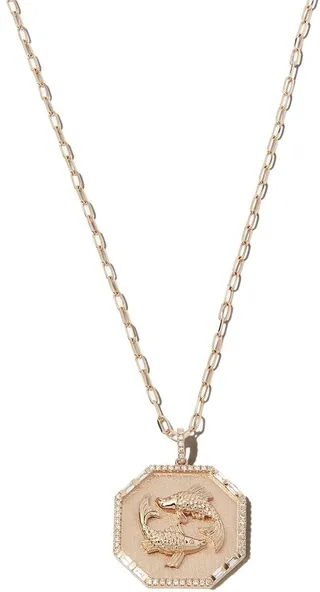 Shay 18k Rg Zodiac Pisces Pnk Enml Disk