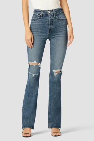 Hudson Jeans Faye Ultra High-Rise Bootcut Jeans - Canyon