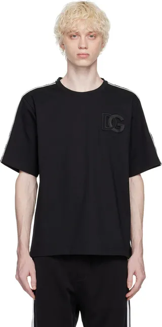Dolce & Gabbana Black Embossed T-Shirt