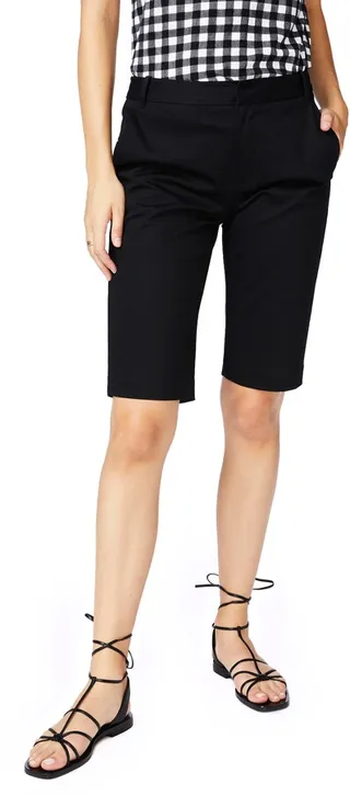 Stretch Cotton Twill Bermuda Shorts