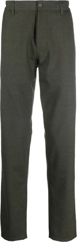 Slim-Cut Stretch-Wool Trousers