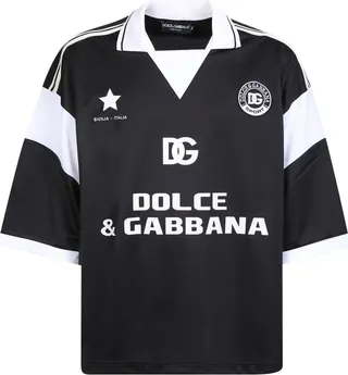 Dolce & Gabbana Logo-Printed Panelled T-Shirt