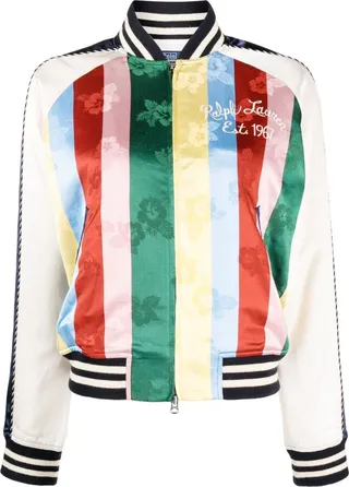 Striped Bomber Jacket