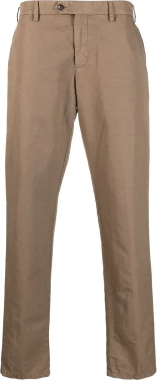 Straight-Leg Linen Trousers