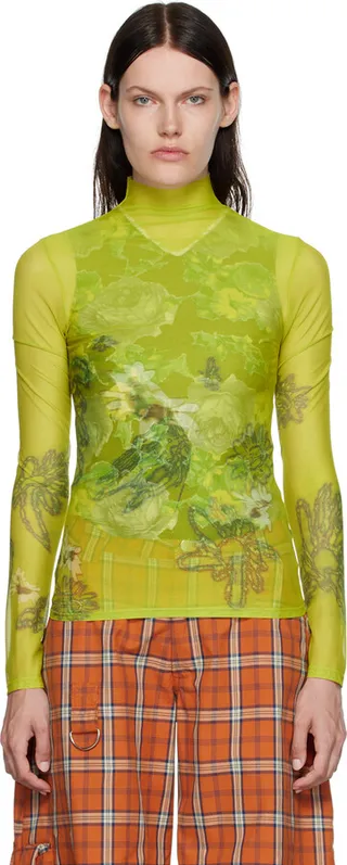 Collina Strada Green Cardio Nova Turtleneck