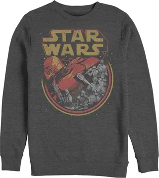 Men's Star Wars: The Rise of Skywalker Retro Knights of Ren Sweatshirt - Charcoal Heather - 3X Large