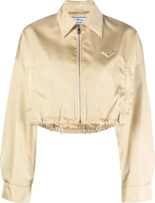 Cropped Bomber Jacket