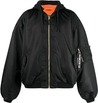 Reversible Hooded Bomber Jacket