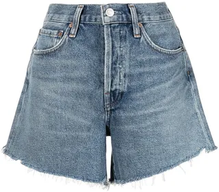 Distressed Denim Shorts