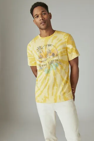 Santa Monica Tie Dye Graphic Tee