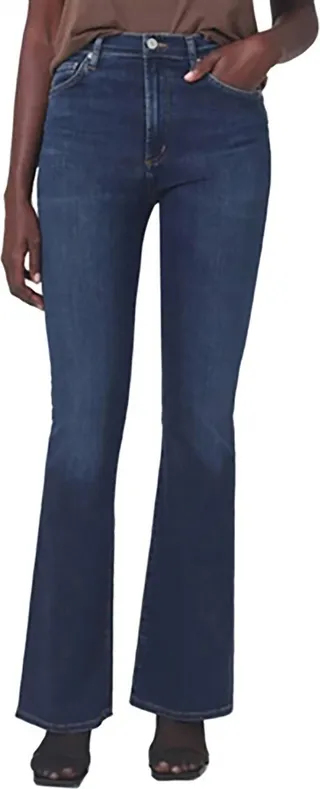 Lilah High Rise Bootcut 32" Jean in Morella