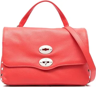 Stud-Detail Leather Tote Bag