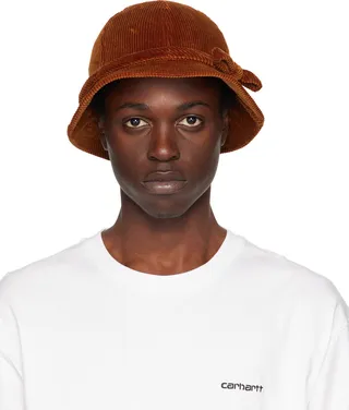 Noah Orange Bell Bucket Hat