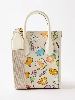 X Pikarar Kawaii Leather Cross-body Bag