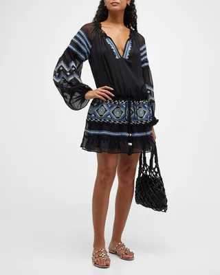 Embroidered Freda Mini Dress