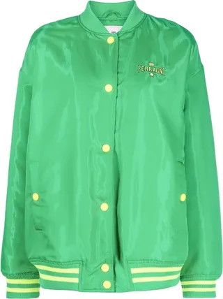 Logo-Print Bomber Jacket