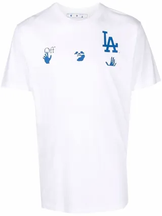 LA Dodgers logo-print T-shirt
