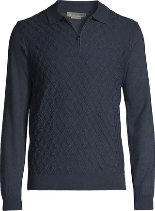 Diamond Knit Wool Sweater