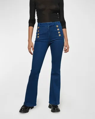 Robertson Flared Denim Sailor Trousers