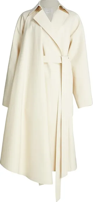 Maia Long Tie-Waist Coat