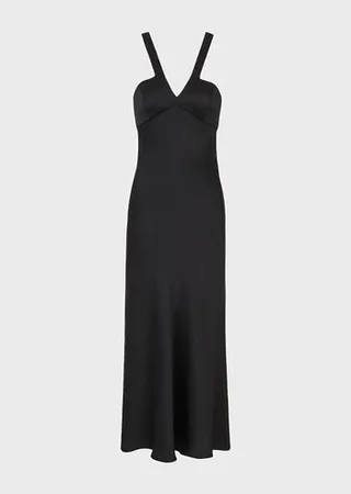 Silk satin long dress