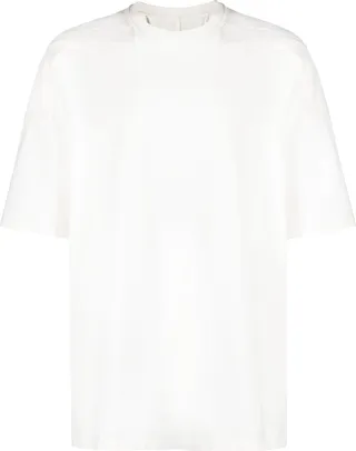 seam-detail crewneck T-shirt
