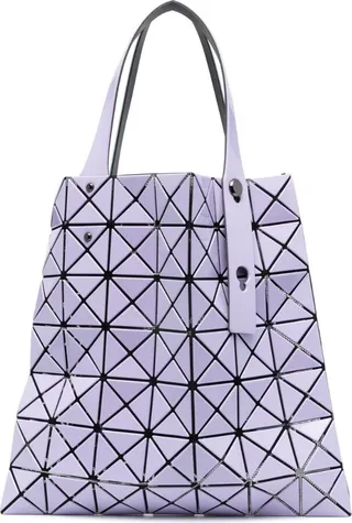 Two-Tone Geometric Tote Bag