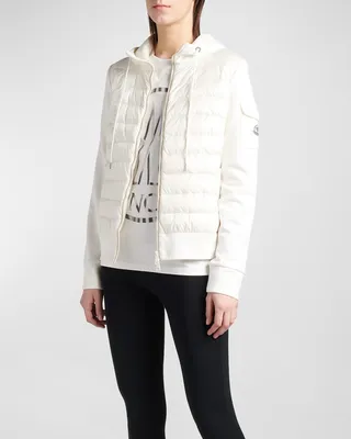 Zip-Up Combo Cardigan