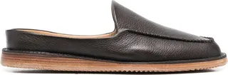 Minimal Leather Slippers