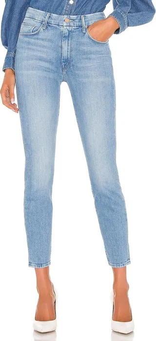 Mother High Waisted Looker Ankle Jean In Sworn To Secrecy