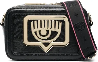 Eyelike-motif shoulder bag