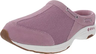 Travelport Womens Suede Mule Slip-On Sneakers