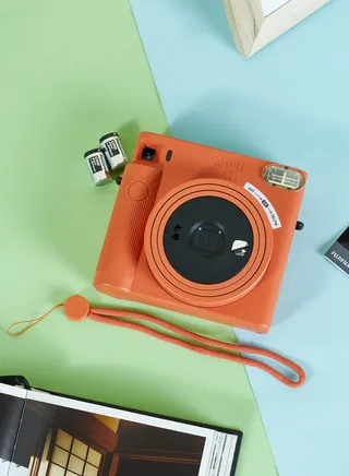 Instax Square Camera Sq1 Terracotta Orange Camera