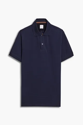 Cotton-piqué polo shirt