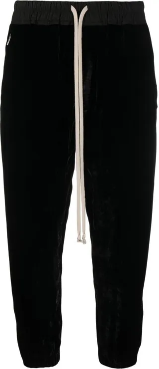 Drop-Crotch Cropped Track Pants