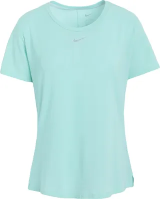 Nike Dri-fit Uv One Luxe Women's Standard Fit Short-sleeve Top T-shirt Light Green